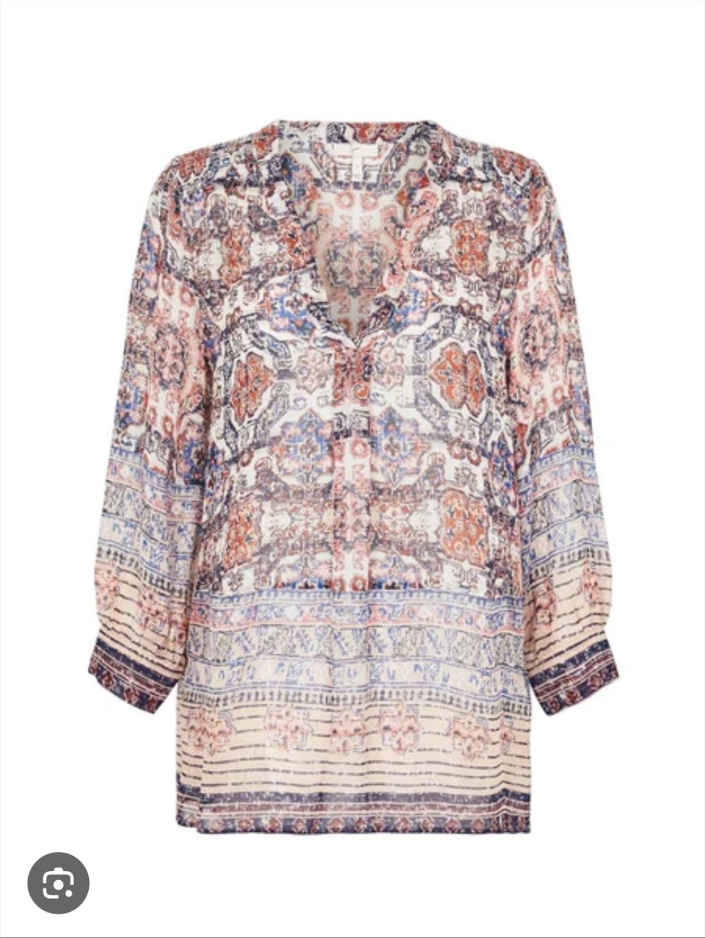 JOIE |  Women's Aceline Blouse 100% Silk Dusty Pink Size L - Picture 2 of 8